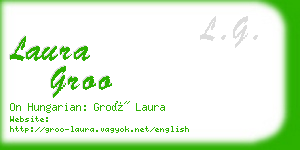 laura groo business card